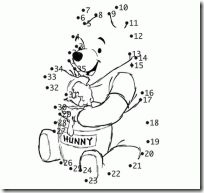 Dibujos colorear para completar siguiendo los números